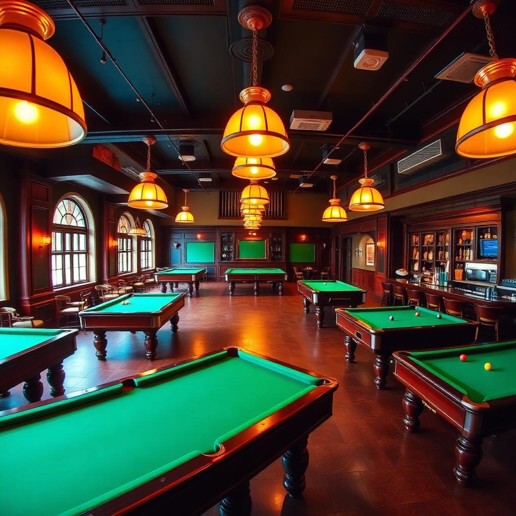 Übersicht der Billard-Halle